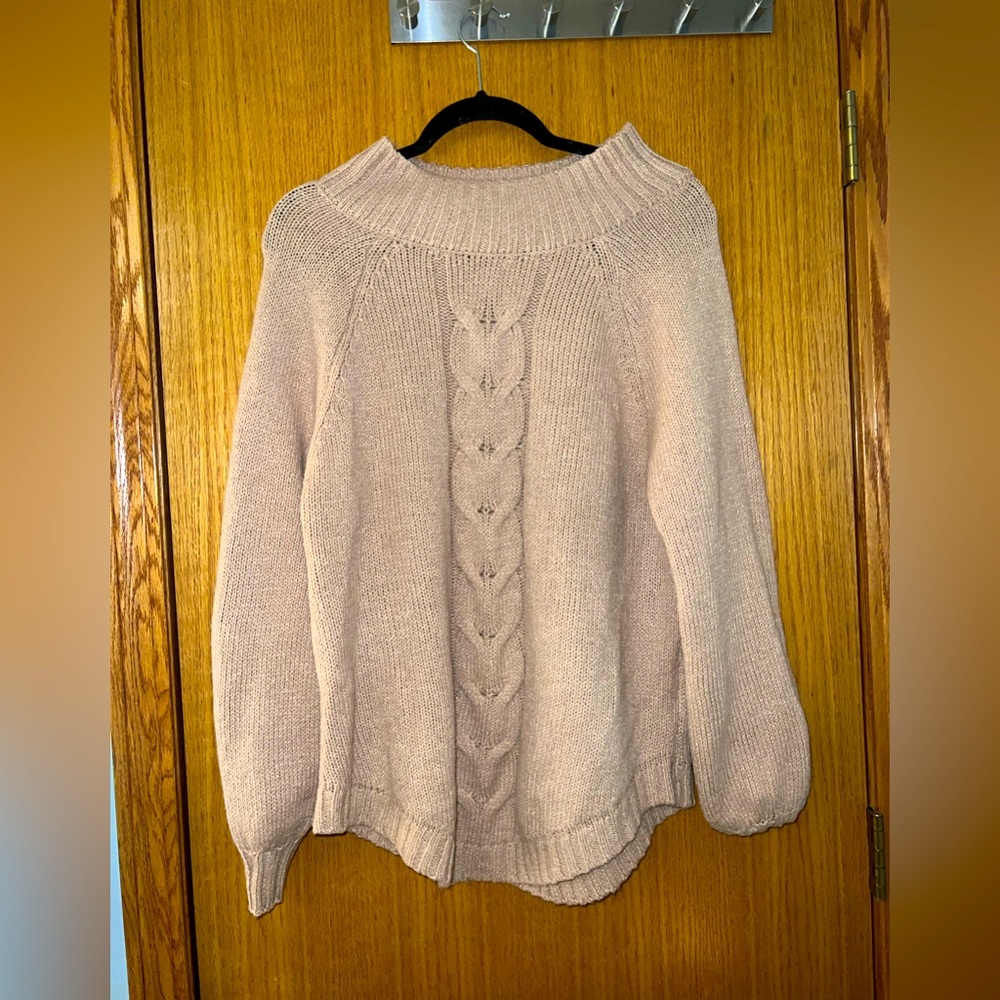 Cozy Casual oversized tan sweater